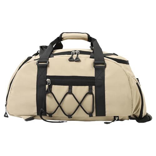 Hapihom Sporttasche für Herren, Sporttasche mit Schuhfach und Wasserdichter Tasche, Tragetasche für Reisen, Gym Sport Tasche, Wasserdicht Trainingstasche, Herren Fitnesstasche Khaki