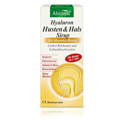 Alsiroyal Hyaluron Husten&Hals Sirup mit Manuka 150ml