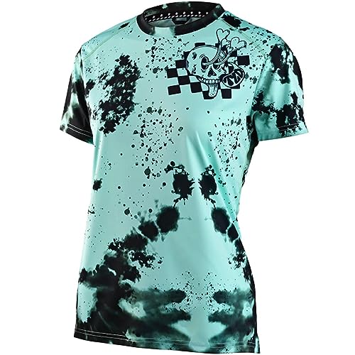 MTB jersey LILIUM in elastic and breathable fabric with short sleeves for...