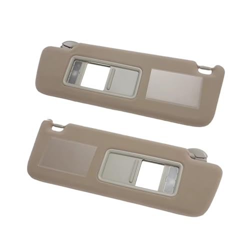 Sonnenschutz Auto-Sonnenblende Für Toyota Für Land Für Cruiser Für J12 Für Prado LC 2002–2009 Sonnenblende Links/rechts Fahrer-/Beifahrerseite Auto Sonnenschutz(Beige 1 Set)