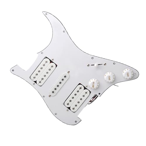 Standard-Pickguard-Tonabnehmer HSH Schlagbrett für E-Gitarre, exquisiter Gitarren-Ersatz, langlebiges Teile-Set (Color : 2)