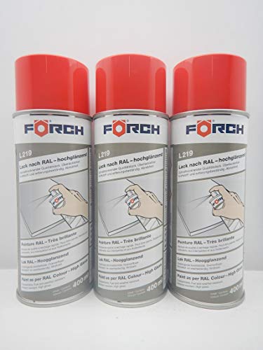 Förch VERKEHRSROT ROT RAL 3020 Lack LACKSPRAY Spray SPRAYDOSE 400ML (1)