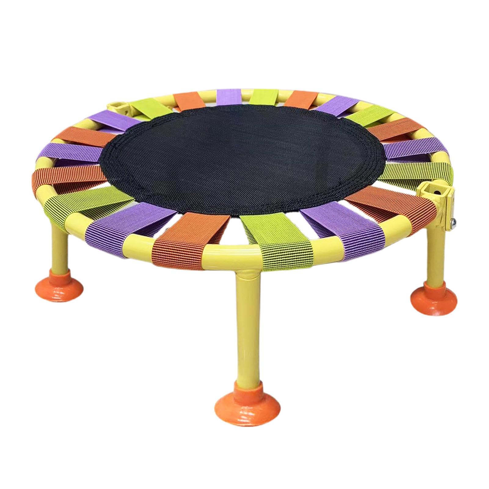 EsEico Zusammenklappbares Mini-Trampolin – Fitness-Trampolin mit maximaler Belastung von 65 kg | Trainingstrampolin mit kleinem Rebound | leises Mini-Trampolin | faltbares Fitness-Trampolin zum