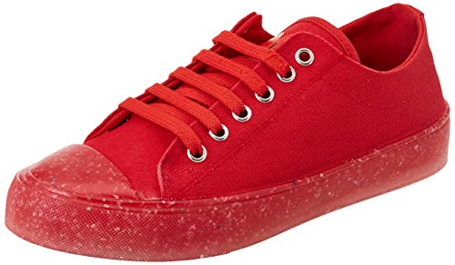 Love Moschino Damen Donna, Collezione Primavera Estate 2057 Sneaker, rot, 37 EU