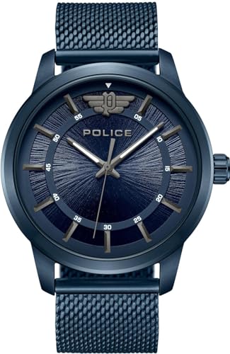 Police Watches raho Herren Uhr analog Quarzwerk mit Edelstahl Armband PEWJG0021102