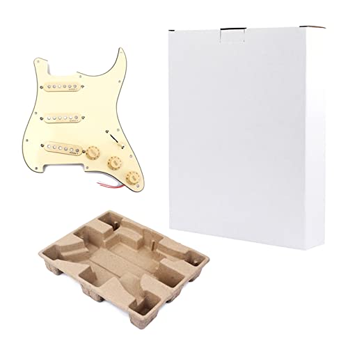 Vorverdrahtete Pickguards Loaded Single Coil Humbucker Pickups für E-Gitarren Scratch Plate Preloaded SSS 5 Pickups SS Pickups Guitar Pickups Set Prewired Pick Guard Single Coil Humbucker Pickup