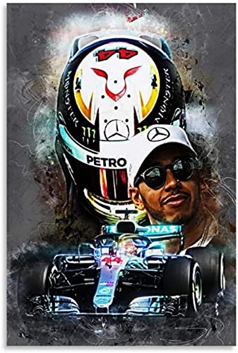 DIY 5d Diamant Malerei Kits FüR Erwachsene Und Kinder Lewis Hamilton Kreuzstich Art Kristall Strass Stickerei Painting 23.6"x35.4"(60x90cm) Kein Rahmen