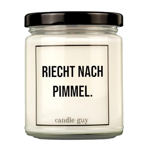 candle guy Duftkerze | Riecht nach Pimmel. | Handgemacht aus 100% Sojawachs | 70 Stunden Brenndauer