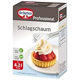 Dr. Oetker Professional Schlagschaum, kalorien- und fettreduzierte Alternative zu Schlagsahne, 1 x 1 kg Packung