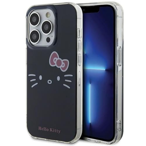 CG MOBILE Hello Kitty HKHCP14LHKHLK Hülle für iPhone 14 Pro 6.1'' Schwarz hardcase IML Kitty Face