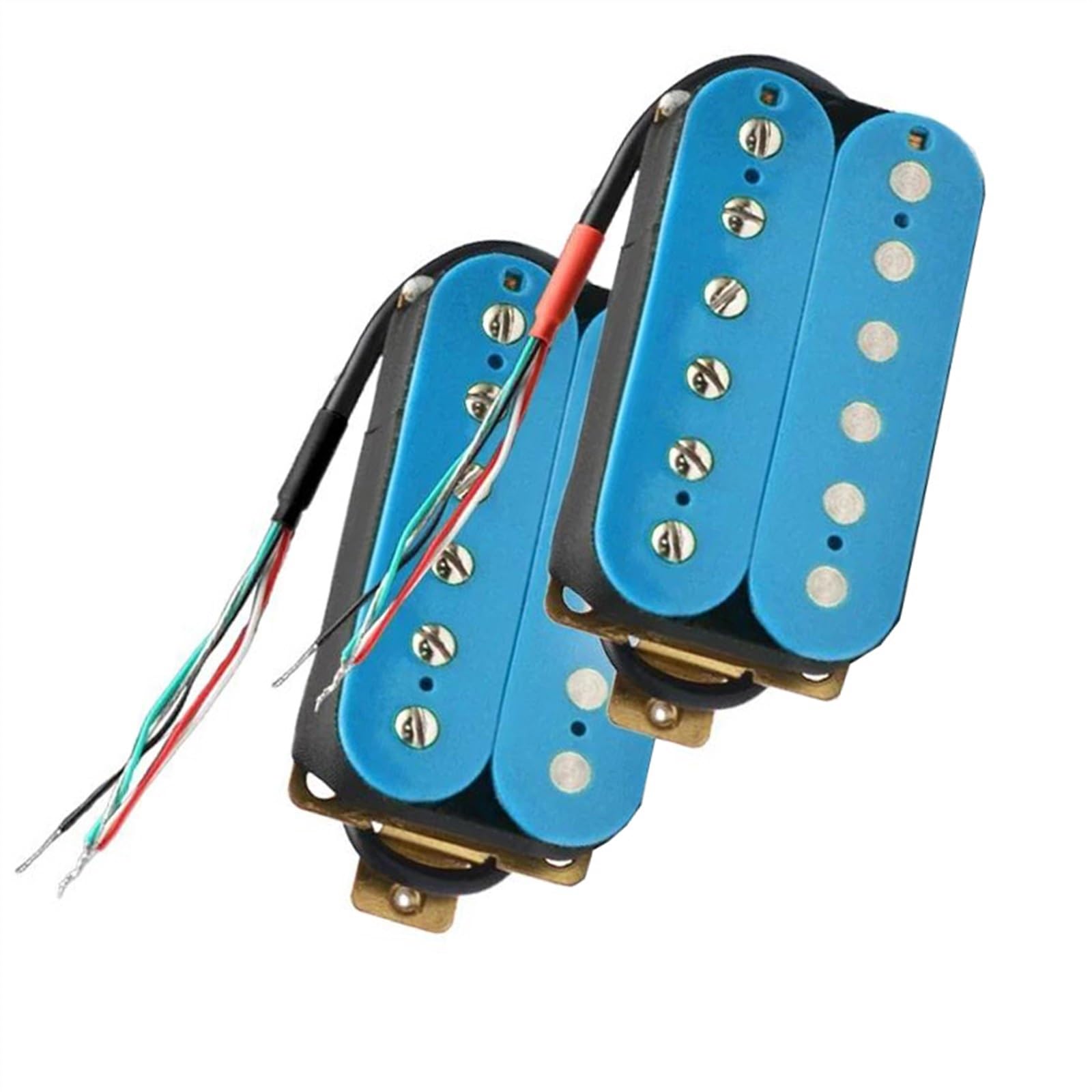 Hellblauer Humbucker-Tonabnehmer für E-Gitarre, Kunststoffspule, verstellbare Schraube, Gitarrenteile Single-Coil-Tonabnehmer