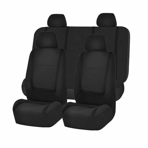 CutuLi Auto Sitzbezüge Set FüR Toyota Corolla 2001-2006, Sitzbezüge Sitzschoner sitzbezüge Set Vordersitze und Rückbank Innenraum Zubehör,A/Black