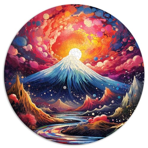 Puzzle-Geschenk, Mount Fuji, bunt, 1000 Teile, Puzzle für Erwachsene, 67,5 x 67,5 cm, Puzzle-Geschenke, schwierige, schwere Puzzles für Frauen und Männer