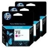 Hewlett-Packard HP 711 - 3er-Pack - Magenta - Original - Tintenpatrone - für DesignJet T120 ePrinter, T520 ePrinter (CZ135A)