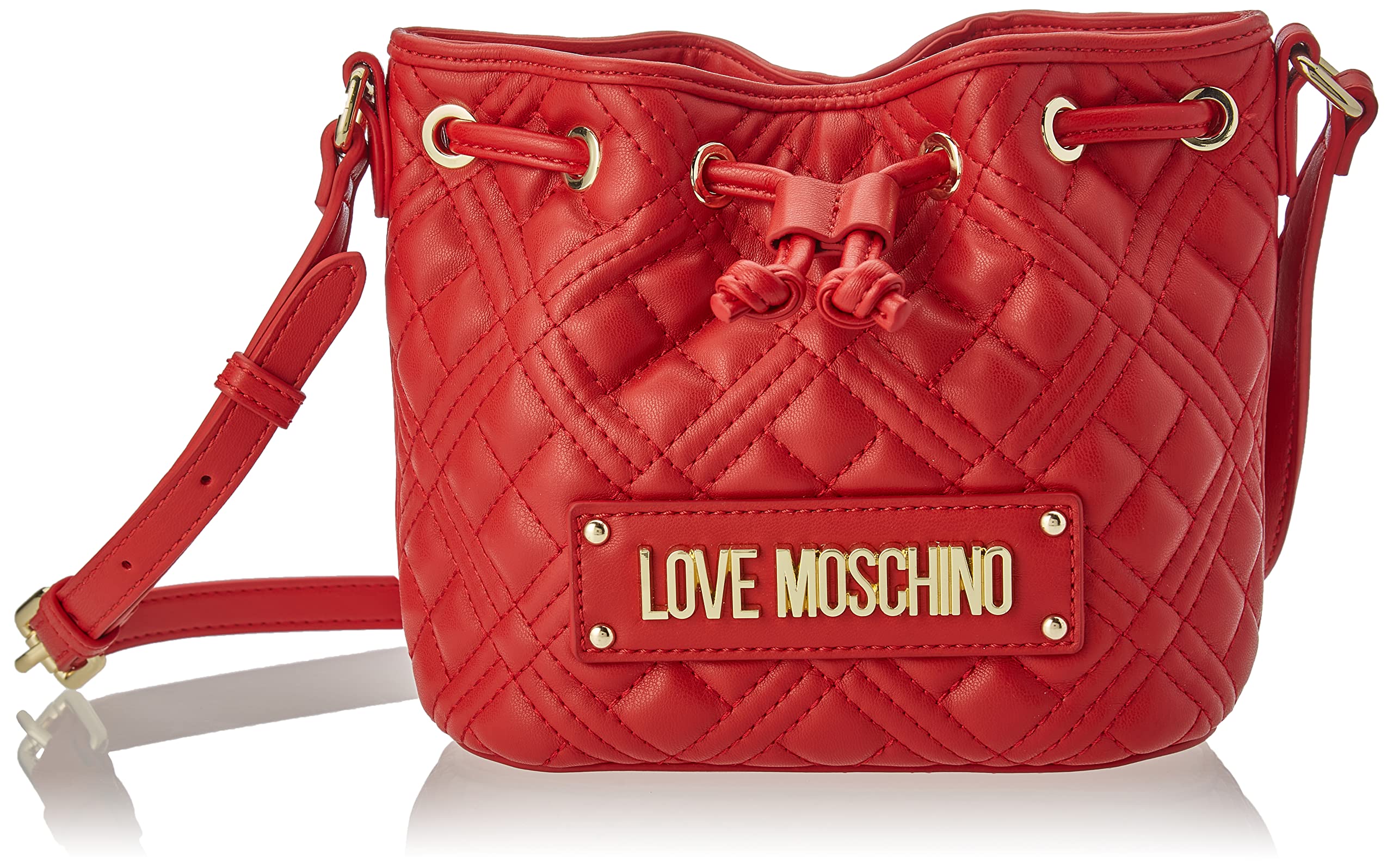 Love Moschino Damen Borsa Quilted Pu Rosso Umhngetasche, Denimblau