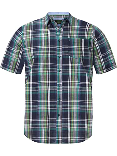 Charles Colby Herren Kurzarm Kurzarmhemd Duke Logan blau 2XL (XXL) - 45/46