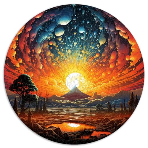 Spielgeschenk Jigsaw Uluru buntes Puzzle für Erwachsene 1000 Teile 67,5 x 67,5 cm Präzisionsschnitt-Puzzle Geburtstagsgeschenk, Geschenke für oder, Wandkunst