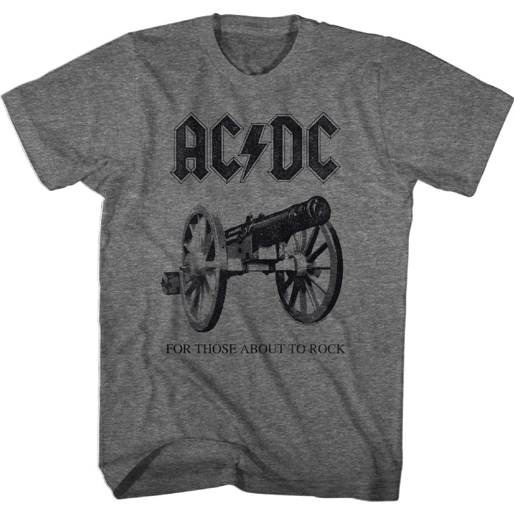 American Classics Unisex-Erwachsene ACDC about to Rock Again, kurzärmelig T-Shirt, Blickdicht, grau, XX-Large