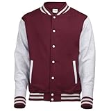 AWDis Varsity Unisex-Jacke, Rot X-Small