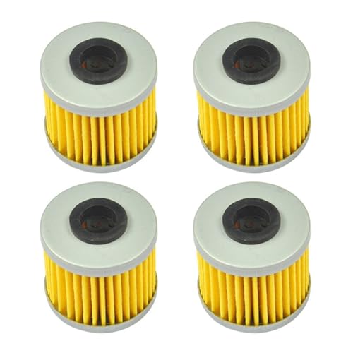 DOFABI Motorrad-Ölfilter, 4 Stück, for TRX450 CRF150R CRF250R CRF250X CRF250 CRF450R CRF450RX CRF450X CRF450XRL CRF150RB Motorrad-Ölfilterwechsel