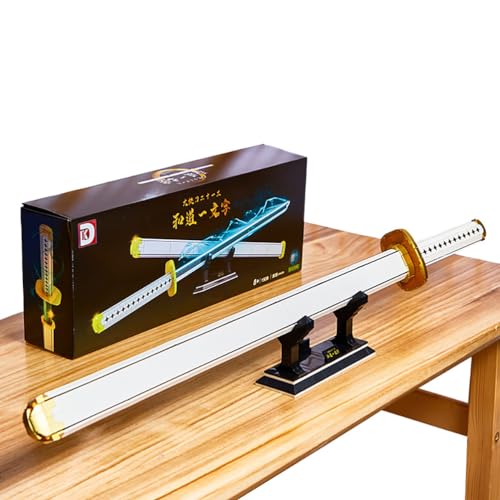 HEYCCO ONE Piece Roronoa Zoro Katana Sets, Sehr Schöne 3D-Dekoration,Wado Ichimonji