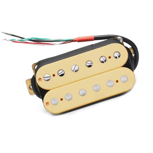 Doppelspulen-Humbucker Für E-Gitarre, Tonabnehmer Für E-Gitarre, Gebrochenes Weiß e gitarren tonabnehmer (Color : Neck Pickup)