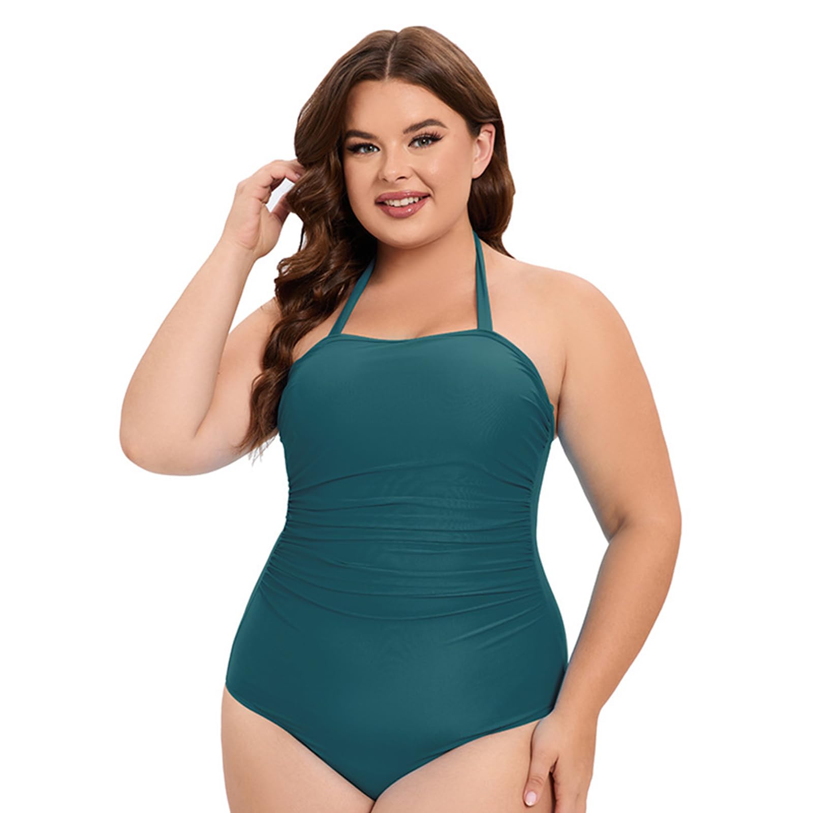 Zkydhbd Damen Schwimmanzug Mit Neckholder Und Neckholder Push Up Badeanzug 1-teiliger Badeanzug Für Den Urlaub Strandkleidung