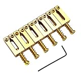 6Pcs 10 5mm Gitarre Brücke Sättel Messing Tremolo Brücken Sattel Elektrische Gitarre Brücke Sättel Gitarre Teile Ersatz