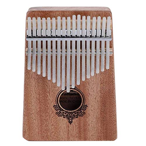 Lmzzdld Kalimba Daumen Klavier, 17 Tasten Tragbares Mahagoni Afrikanische Musik Finger Piano mit Stimm Hammer für Musikliebhaber