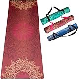 DIVASYA Yogamatte "soft-feeling" / Mandala samtrot, Naturkautschuk & Mikrofaser, 183 x 68 x 0,5cm