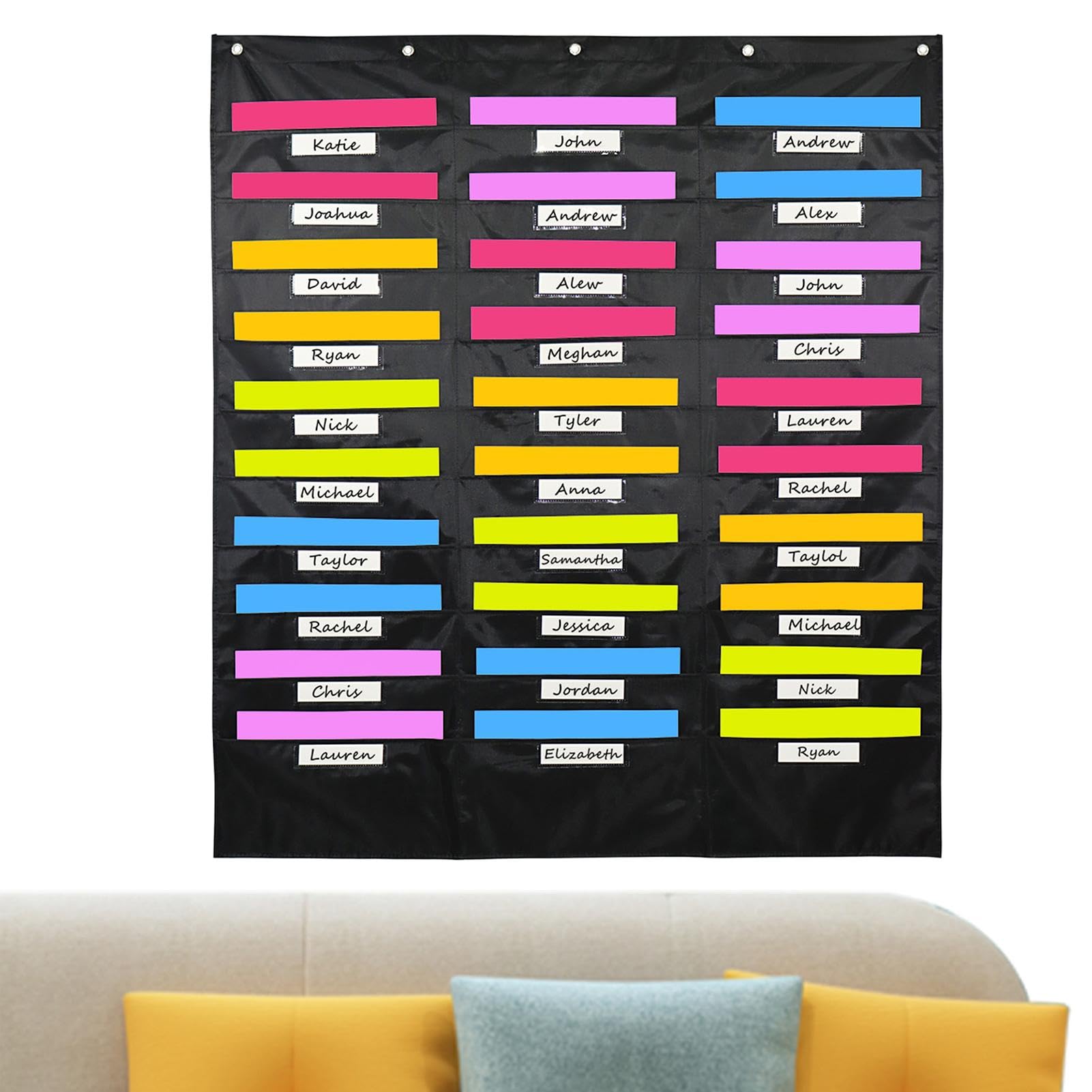 Takluu Datei-Taschendiagramm, Wandordner-Organizer | Multifunktionales Aktentaschendiagramm für die Wand,Tragbarer Datei-Organizer, platzsparende Taschendiagramme für Dokumente