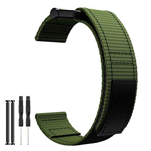 OPKDE 26, 20, 22 mm, Nylon-Uhrenarmband für Garmin Fenix 7X 6X Pro 7 7S 6 6S 5X 5 5S Plus/Epix Gen 2/Descent G1 Smart-Armbänder, Zubehör, 26mm Fenix 5X 6X 7X, Achat