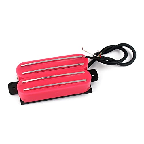 ZENGXUE Kupfer Dual Hot Rail Humbucker Pickup Für NS E-Gitarren-Zubehör Humbucker Tonabnehmer Set (Color : Pink)