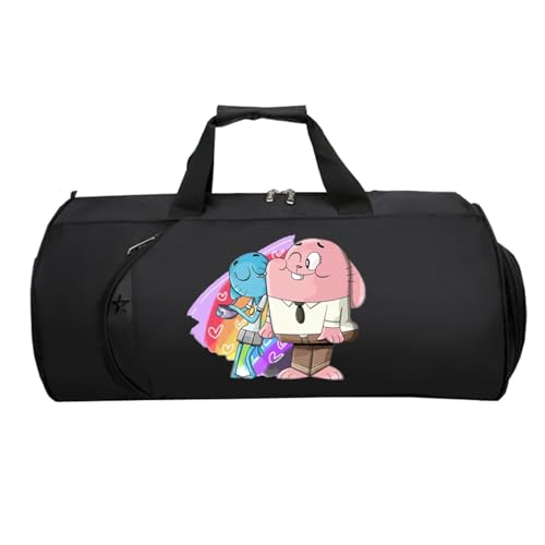 Reisetasche HandgepäCk, Leichte Faltbare Duffel Taschen, HandgepäCk füR Weekender Herren Damen Flugzeug(Black 14)