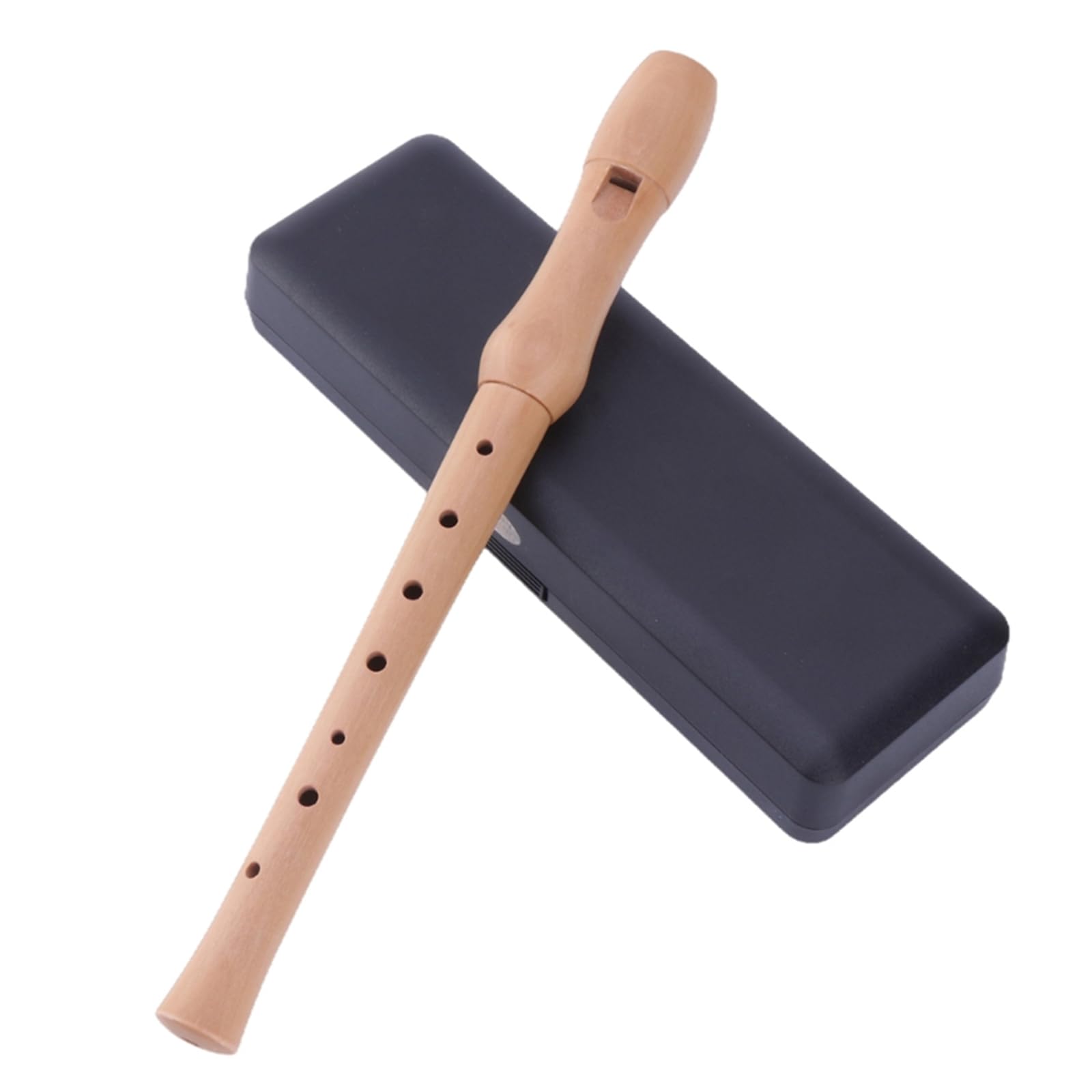 MEELYHOME Key 8 Loch Sopran Blockflöte mit Reinigungsstab Deutscher Stil Kinder Musik Flöte Instrument Sopran Holzblockflöte