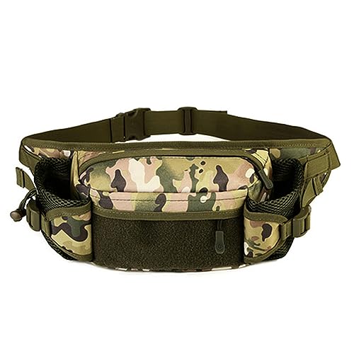 Gürteltasche für Outdoor-Sport, Radfahren, Wasserflasche, Unisex, Klettern, Wandern, Bauchtasche, CP Camo