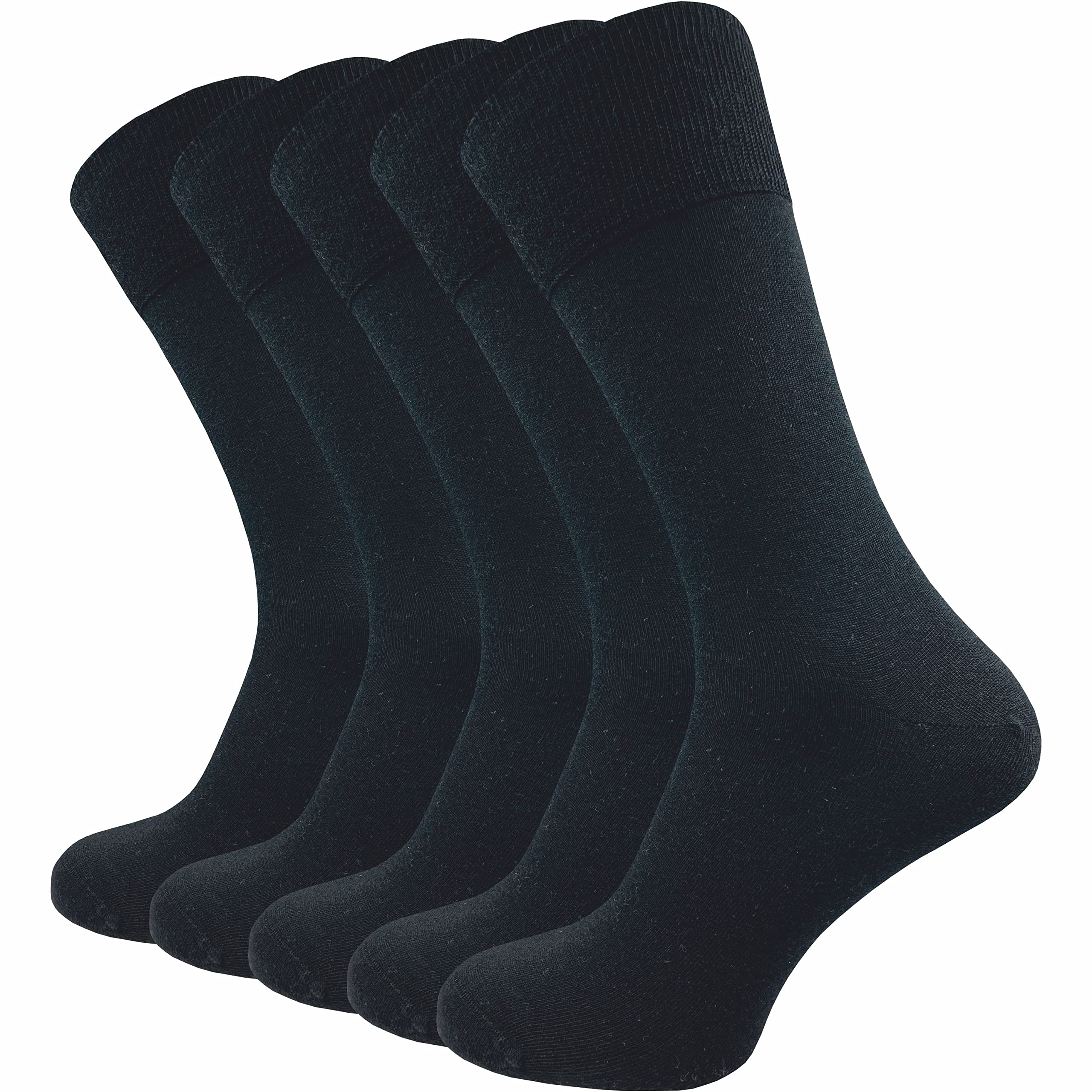 GAWILO Merino Socken für Herren aus 64% Schurwolle | 5 Paar hochwertige Strümpfe aus Merino Wolle kühlen im Sommer und wärmen im Winter (43-46, schwarz)