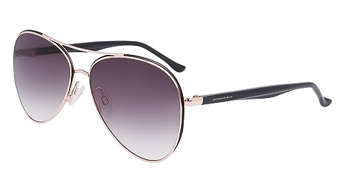 Donna Karan Unisex DO302S Sunglasses, 780 Rose Gold, 59