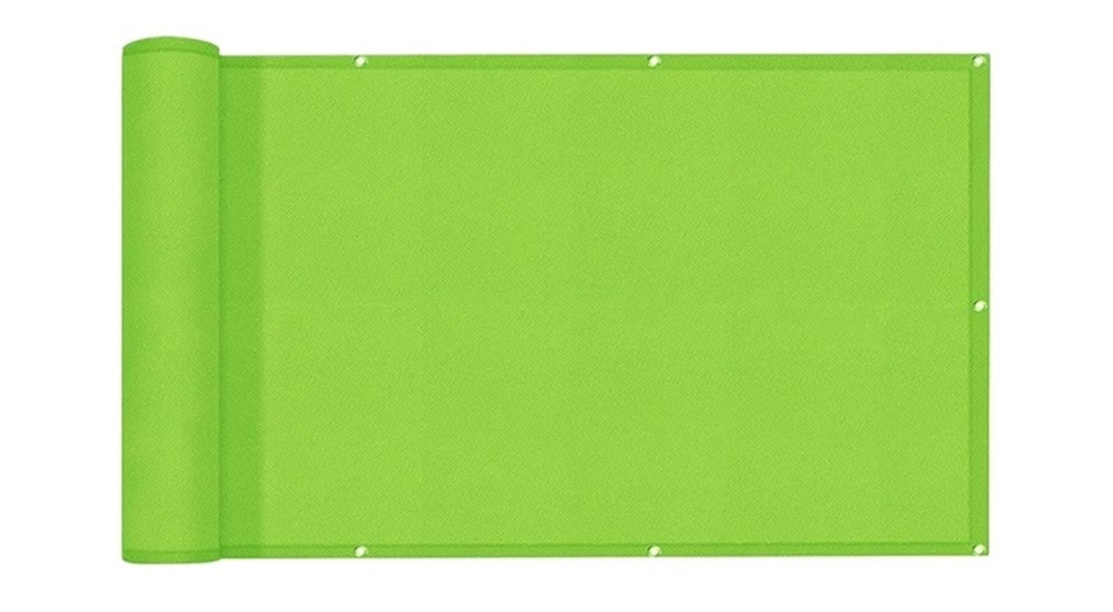 AMEEDA Balkon Sichtschutz Wasserdichter Zaun, Segel, Balkongeländer, Sichtschutz, regenfest, UV-beständig, for Terrasse, Windschutz, Stoff, Sonnenschutz, Schattentuch(Green - 50CM,1.5x2m)