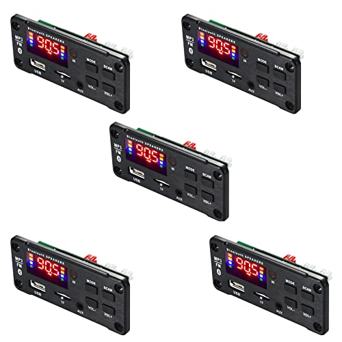 Kiudduy 5X Verstärker 25Wx2 12V MP3 Decoder Board Audio Modul Bluetooth 5.0 Drahtloses Musik Auto MP3 Player mit Bluetooth