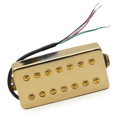 7-saitiger Gitarren-Humbucker, Gold-Tonabnehmer, Schlitzschraube, Spulenteilung für E-Gitarre Single-Coil-Tonabnehmer (Color : Bridge)