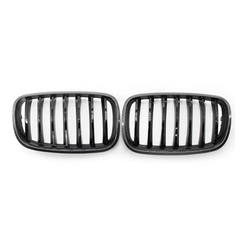 Für B&MW X5 X6 E70 E71 2008 2009 2010 2012 2013 Carbonfaser-Rahmengrill Links Rechts Auto-Frontniere Kühlergrills für die Front