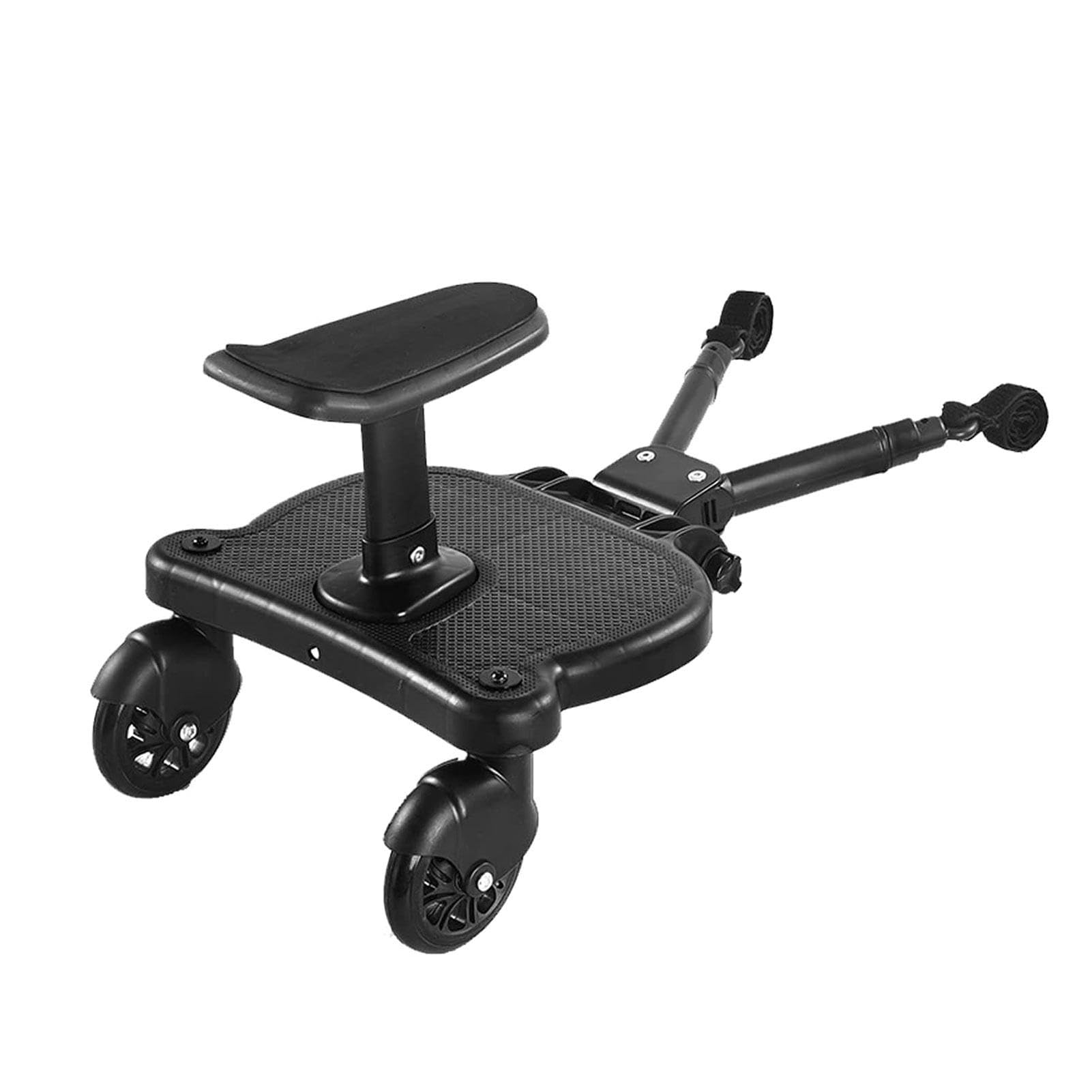 Kinderwagenbrett, Kinderwagenrad mit abnehmbarem Sitz, 2-in-1-Kinderwagen-Fußbrett, Gleitbrett für Kinderwagen, Kinder-Fußbrett, Kinderwagenbrett-Befestigung