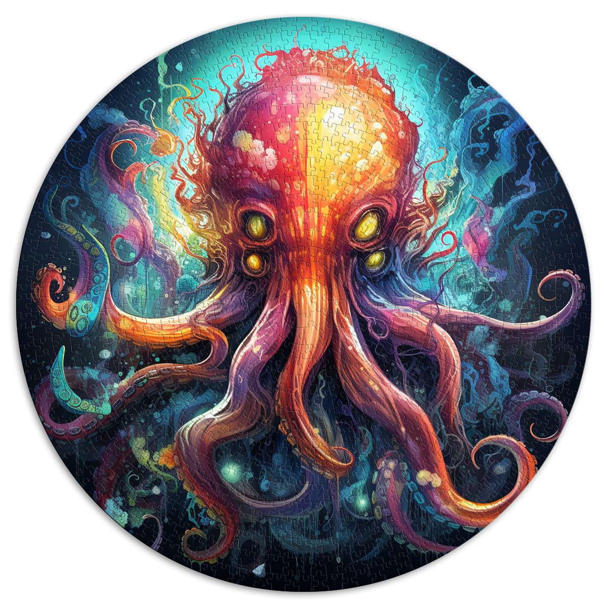 Puzzles für Oktopus-Puzzles, 1000 Teile, 26,5 x 26,5 Zoll, Puzzles für Spielzeug, Puzzles, Lernspiele, Stressabbau-Puzzles