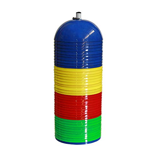 Rigid Dome Cone Agility Cone Carry Holder for Training, Soccer, Football, Kids, Sports, Field Cone Markers Set of 40 (Assorted Colors)