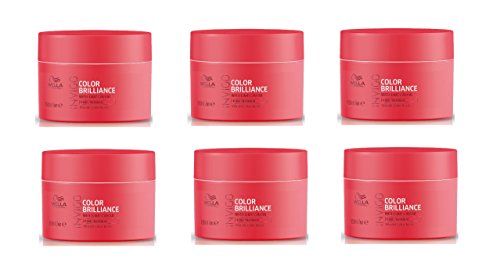 Wella Invigo Color Brilliance Vibrant Color Fine / Normal Maske, 150 ml, 6 Stück