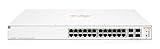 HPE Networking Instant On-Switch-Serie 1930 – Intelligent verwalteter Layer 2+-Ethernet-Switch mit 24-Port Gb und PoE | 24x 1G | 4X SFP+ | 24x CL4 PoE 370 W | EU-Kabel (JL684A#ABB)