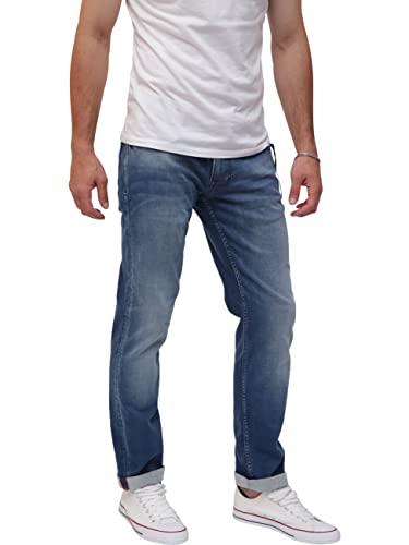 Miracle of Denim M.O.D. Herren Jeans Thomas - Comfort Fit - Blau - Denison Blue W28-W40 Baumwolle Stretch, Größe:36W / 32L, Farbvariante:Denison Blue 3580