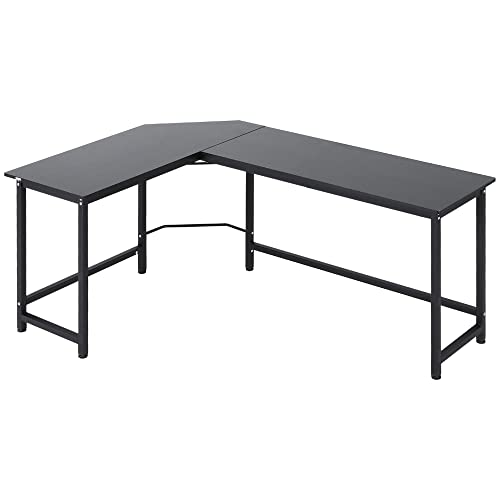 Vinsetto Eck-Schreibtisch, BxH: 120 x 75 cm, eckig - schwarz