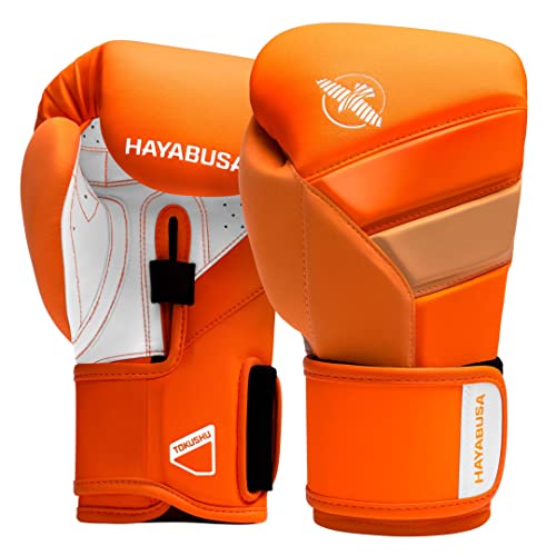 Hayabusa T3 Neon Bokshandschoenen - Neon Oranje - 12 oz